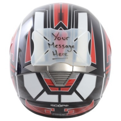 protektor laku přilby Helmet Bumper Message